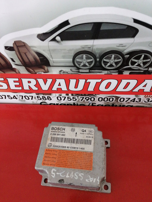 Calculator Airbag Mercedes-Benz S-Class (1998-2005) [W220] 3.0 Motorina 2002, 0285001443 / 220820308...