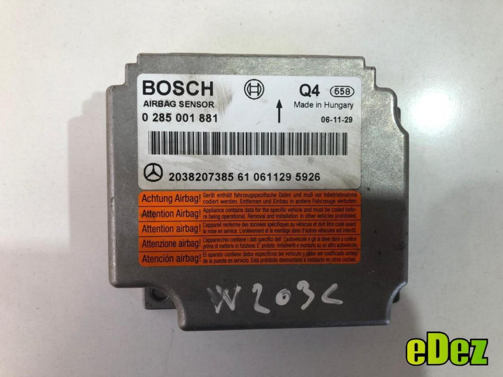 Calculator airbag Mercedes C-Class (2001-2007) [W203] A2038207385