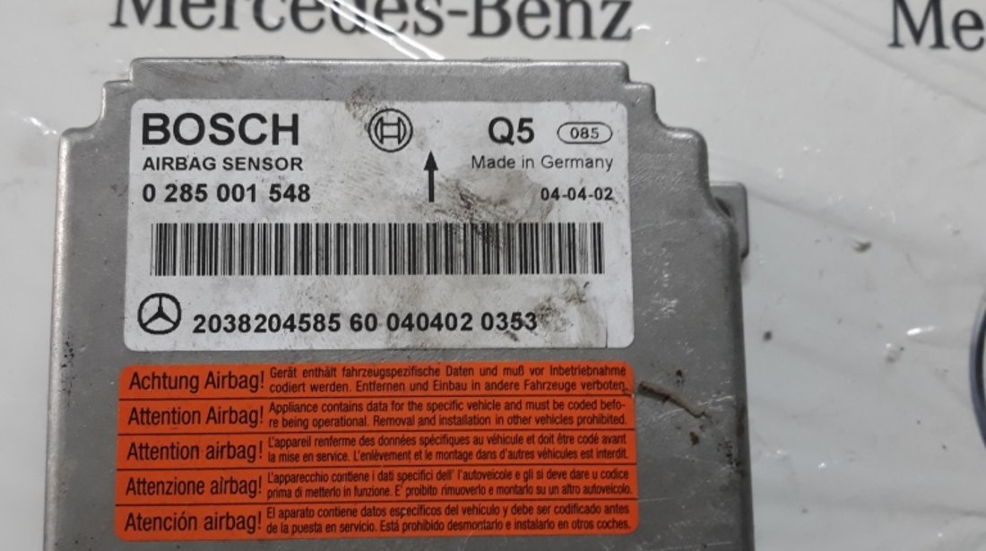 Calculator airbag mercedes C Class w 203 cod 0285001548