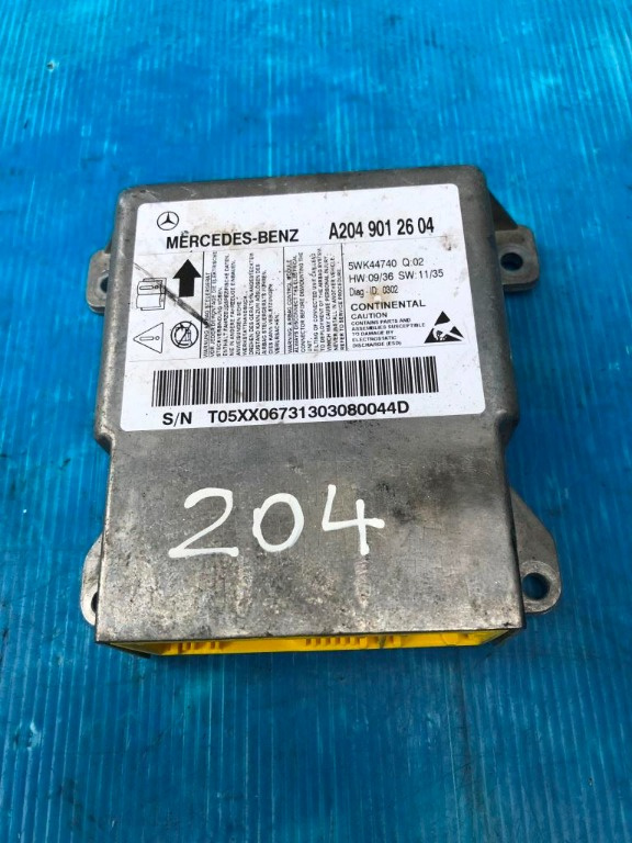 Calculator airbag Mercedes C Class w204 2007-2010 cod A2049012604