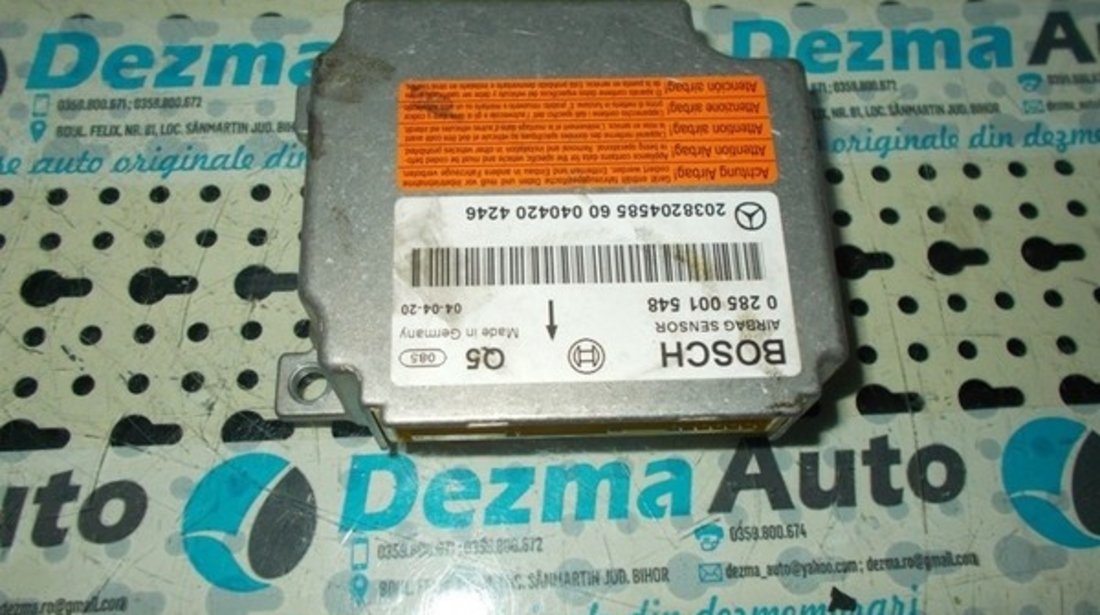 Calculator airbag Mercedes Clasa C (W203), 2.2cdi, 0285001548