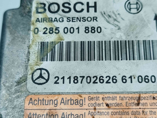 Calculator airbag Mercedes Clasa E (W211) [Fabr 2002-2009] 2118702626 2.2 CDI 125 2.2 CDI 125
