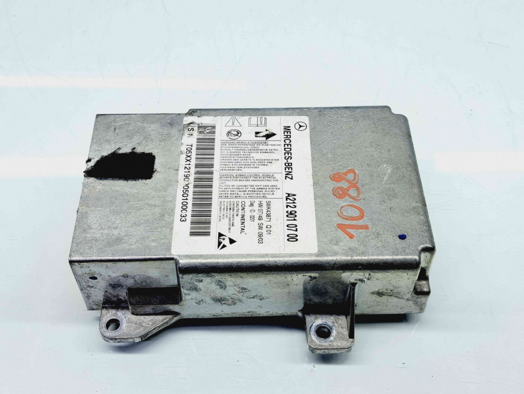 Calculator airbag Mercedes Clasa E (W212) AMG [Fabr 2009-2016] A2129010700 3.0 CDI 642850 170KW / 231CP