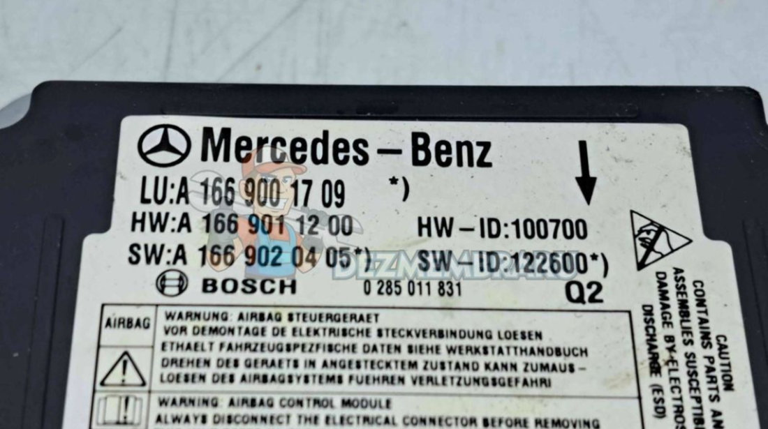 Calculator airbag Mercedes Clasa ML (W166) [Fabr 2011-2022] A1669001709
