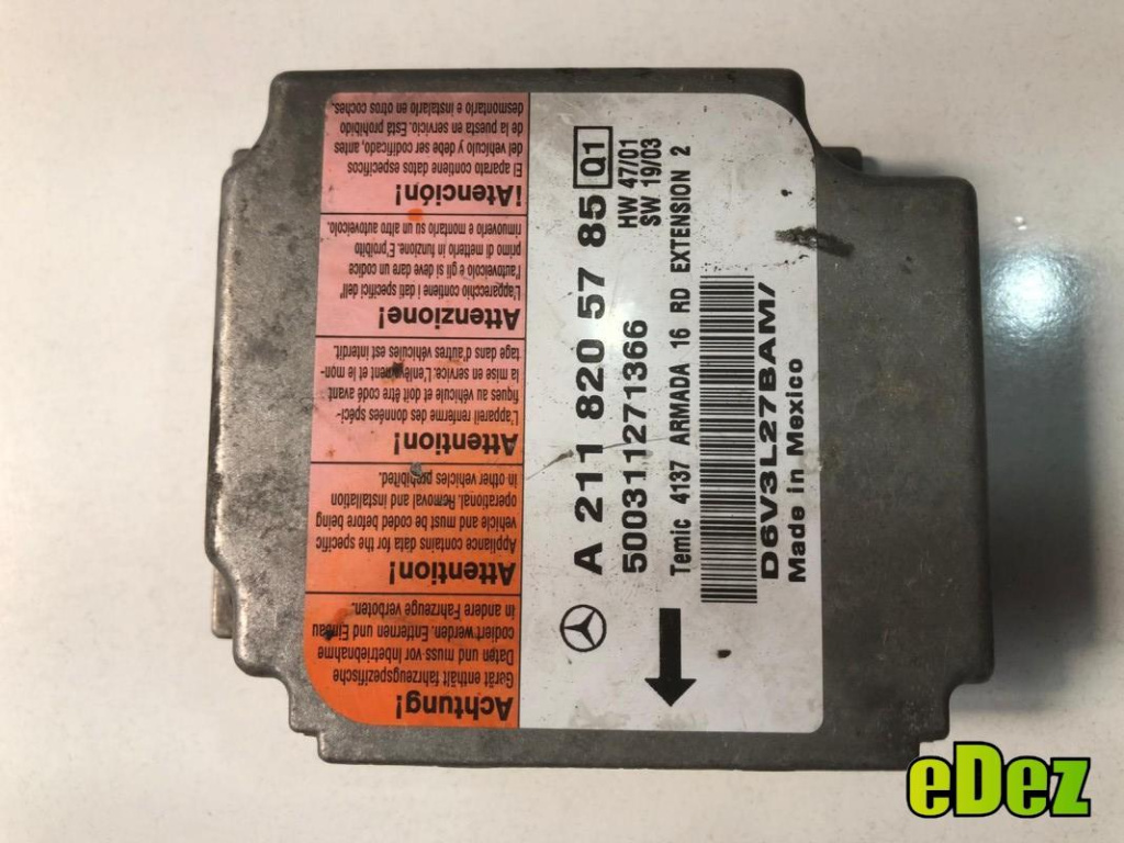 Calculator airbag Mercedes E-Class (2002-2008) [W211] a2118205785