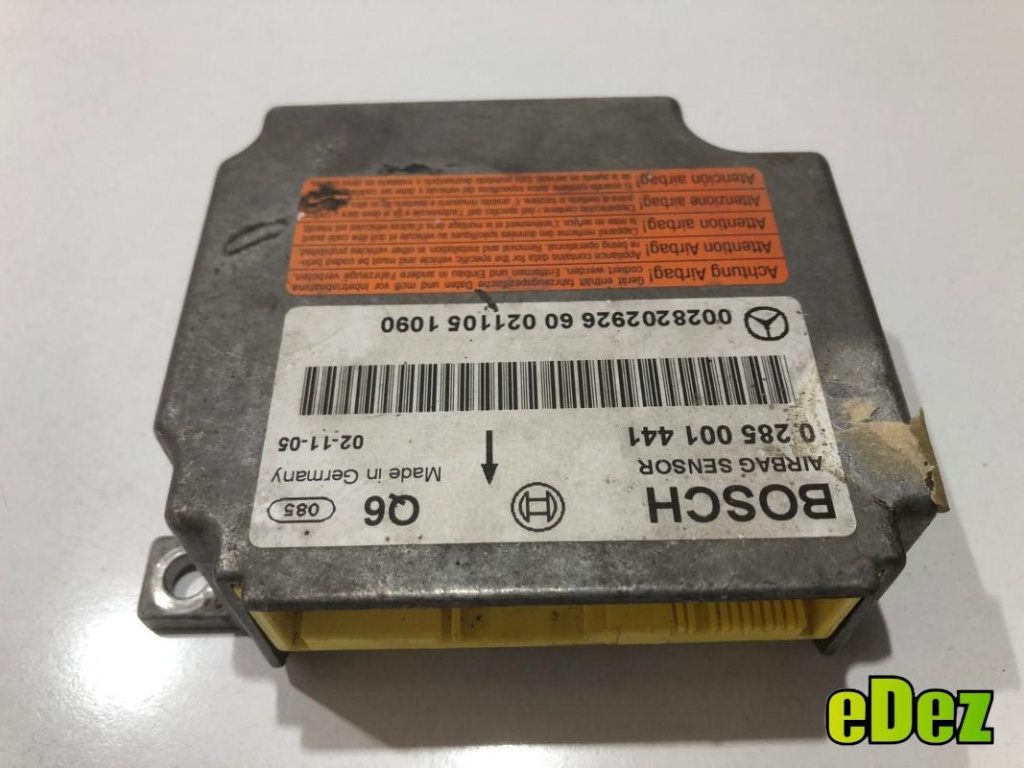 Calculator airbag Mercedes E-Class (2002-2008) [W211] 0285001441