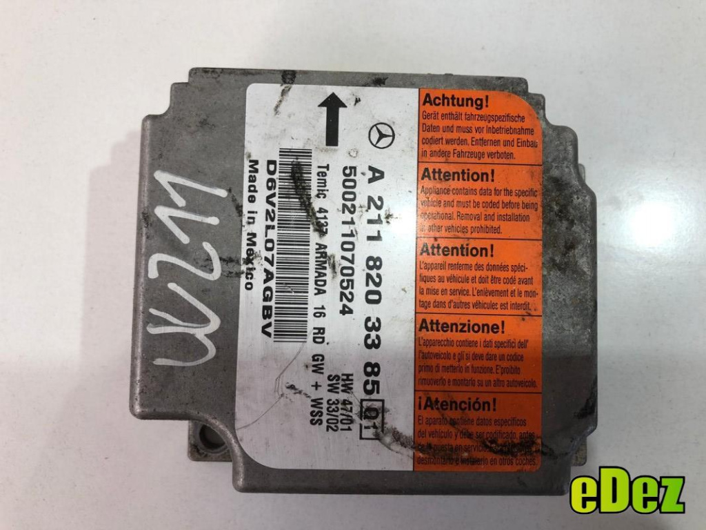 Calculator airbag Mercedes E-Class (2002-2008) [W211] a2118203385
