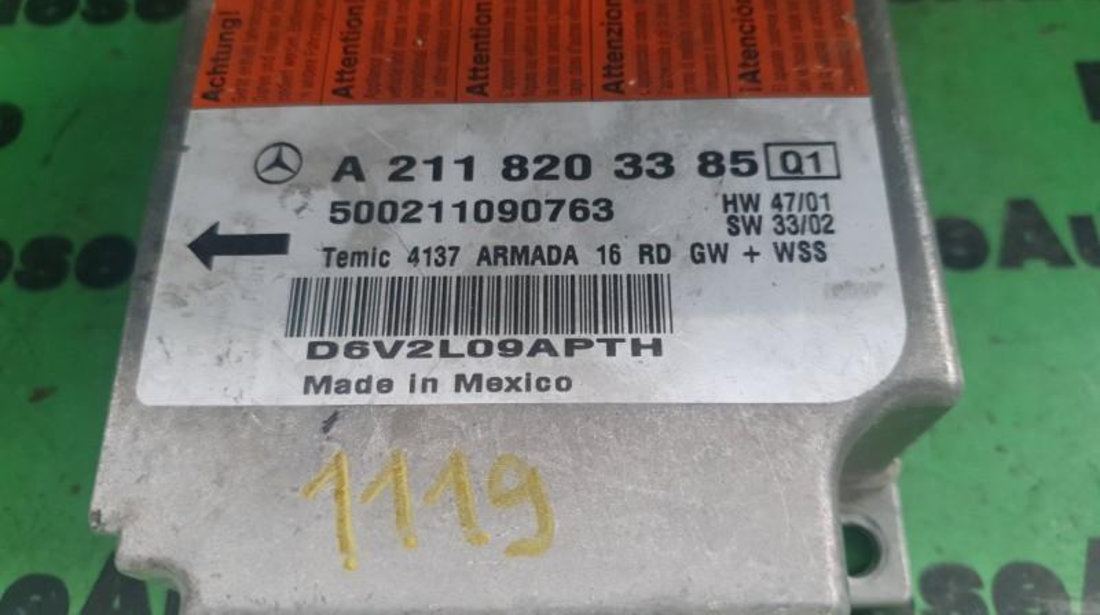 Calculator airbag Mercedes E-Class (2002->) [W211] a2118203385