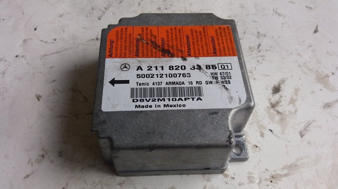 Calculator airbag mercedes e-class w211 3.2d a2118203385