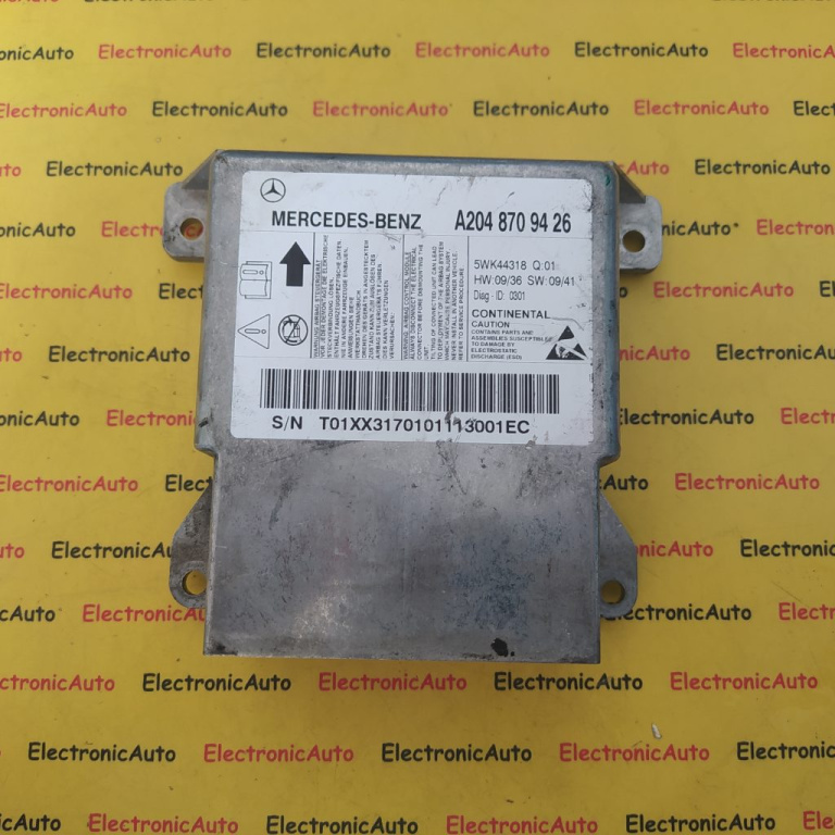 Calculator Airbag Mercedes W204, A2048709426