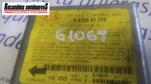 Calculator AIRBAG MOBIS KIA RIO 0 K32B 67 7F / 0K32B677F0 K32B 67 7F / 0K32B677F