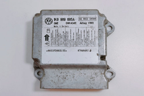 Calculator airbag Modul 1K0909605A / 5WK43411 Volkswagen VW Golf 5 [2003 - 2009]