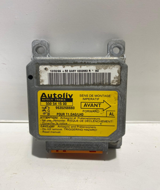 Calculator airbag Modul 550541500 / 9635268880 Peugeot 206 [1998 - 2003]