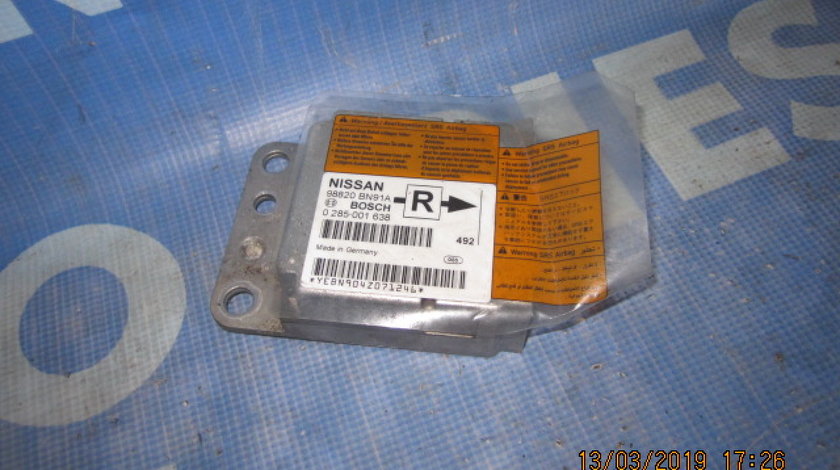 Calculator airbag Nissan Almera; 98820BN91A