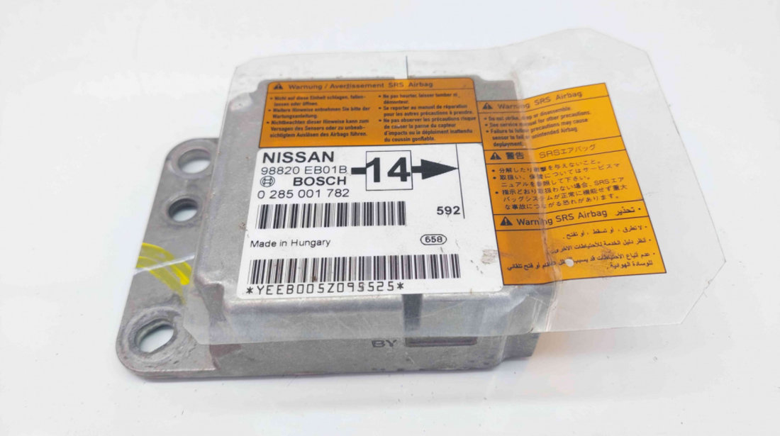 Calculator airbag Nissan Navara (D40) [Fabr 2005-2014] 98820EB01B 0285001782