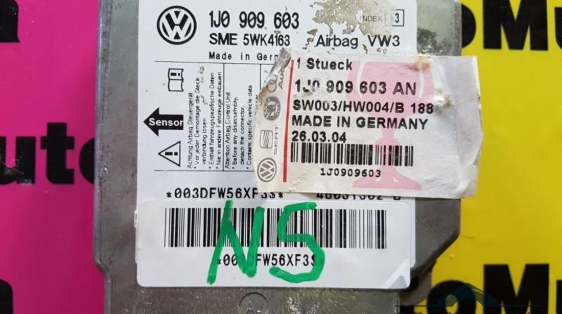 Calculator airbag nou Seat Arosa (1997-2004) 1J0909603