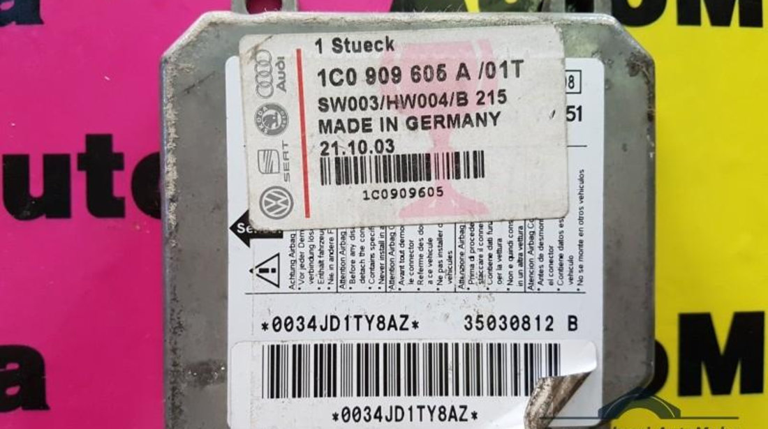 Calculator airbag nou Volkswagen Bora (1998-2005) 1C0909605A