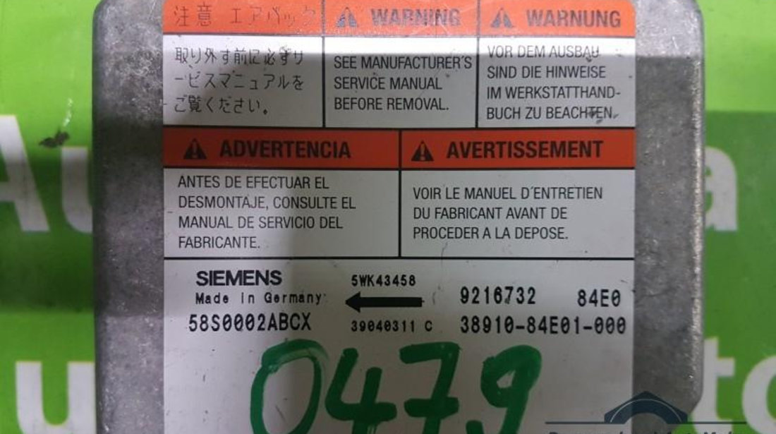 Calculator airbag Opel Agila (2000-2007) 58S0002ABCX