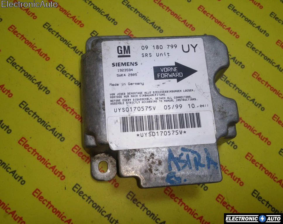 Calculator airbag Opel Astra 09180799UY