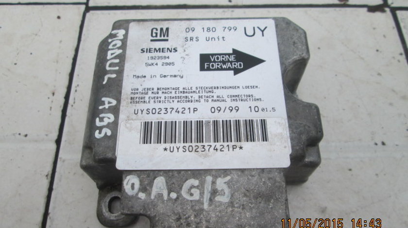 Calculator airbag Opel Astra G; 09180799