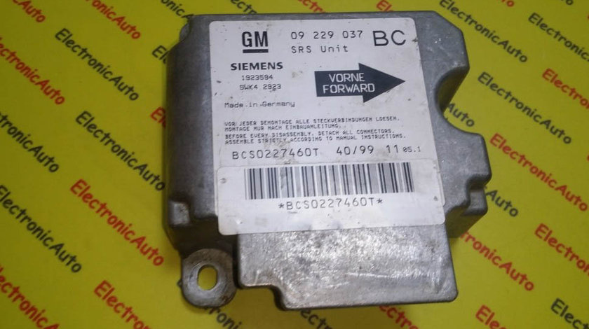 Calculator airbag Opel Astra GM 09229037 BC