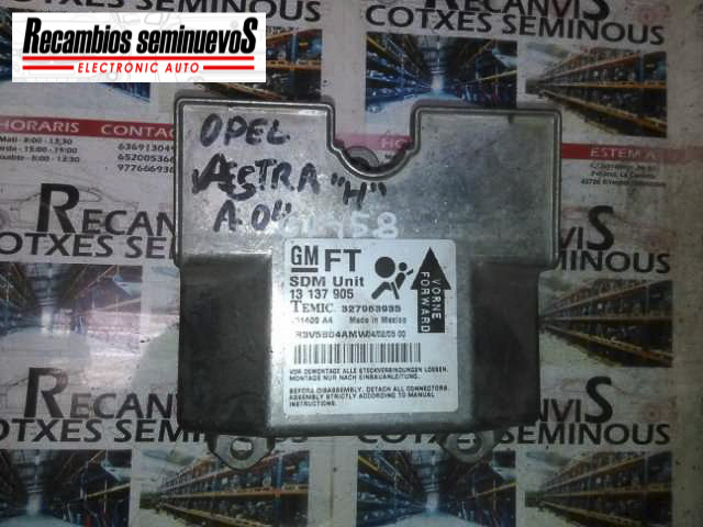 Calculator AIRBAG OPEL ASTRA H 13137905 / 32796393513137905 / 327963935