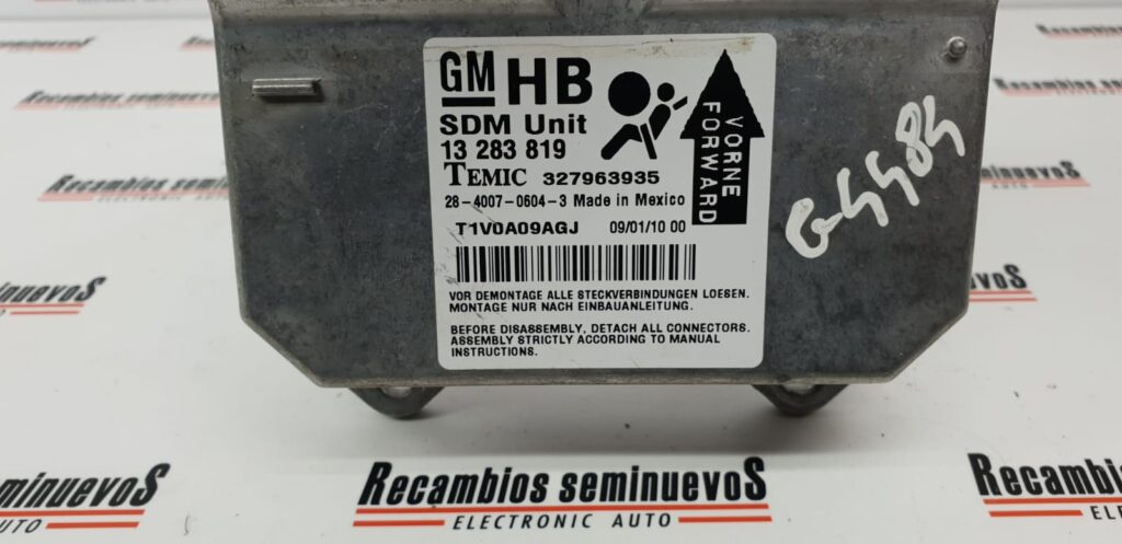 Calculator AIRBAG OPEL CORSA 13 283 819 / 13283819 / 327963935 / SDM / HB13 283 819 / 13283819 / 327963935 / SDM / HB