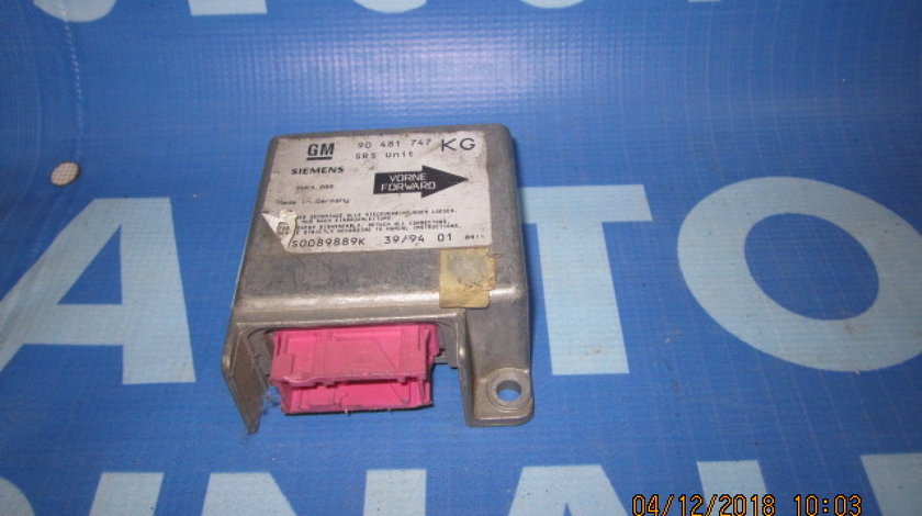 Calculator airbag Opel Corsa; 90481747