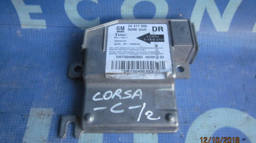 Calculator airbag Opel Corsa C; 24417006