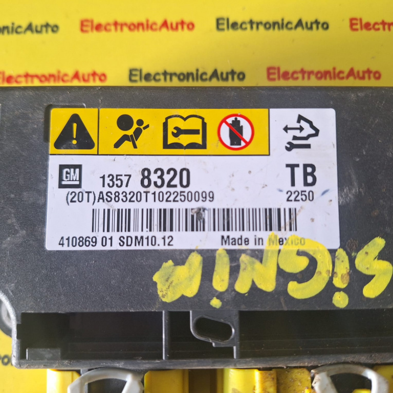 Calculator AIRBAG OPEL INSIGNIA , 13578320 ,411086901, SDM1012,