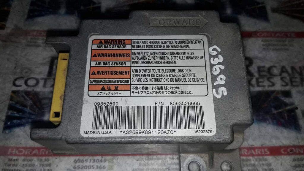 Calculator AIRBAG OPEL MONTEREY 80935269908093526990