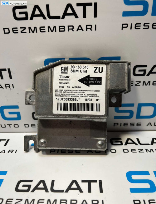 Calculator Airbag Opel Tigra B 2004 - 2010 Cod 93163516 327963935 [L3707]