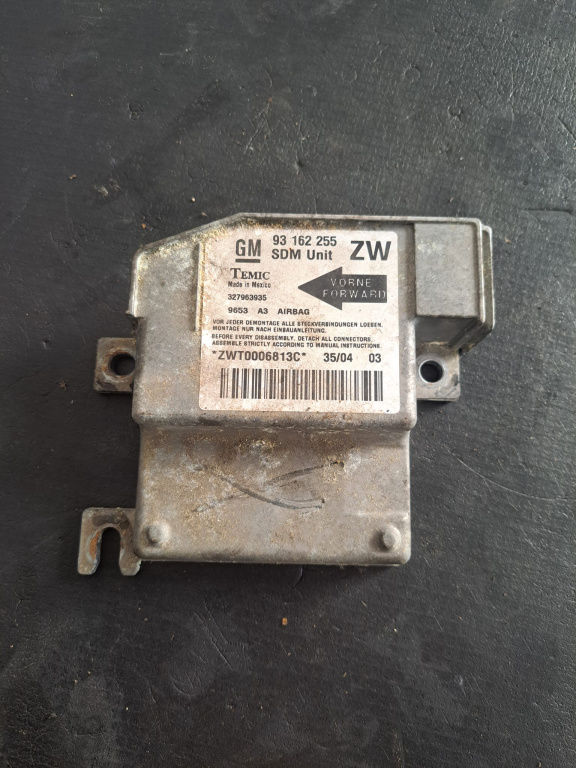 Calculator Airbag Opel Tigra TwinTop, Opel Combo C, Opel Corsa C - COD 93162255