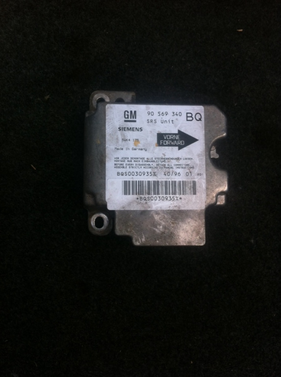 Calculator airbag Opel Vectra B [1995 - 1999] Sedan 4-usi 1.6 MT (101 hp) (36_) 1.6 16V