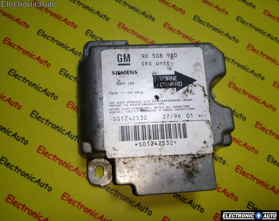 Calculator airbag Opel Vectra B, 90508980, 5WK4169,
