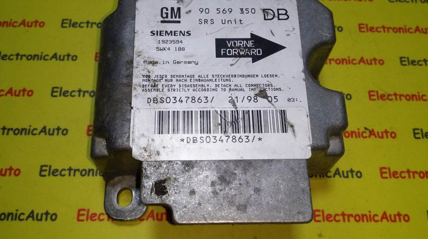 Calculator airbag Opel Vectra B GM 90569350 DB