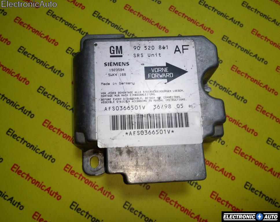 Calculator airbag Opel Zafira GM 90520841 AF