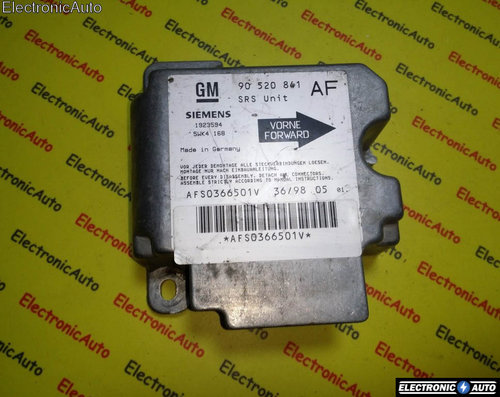 Calculator airbag Opel Zafira GM 90520841 AF