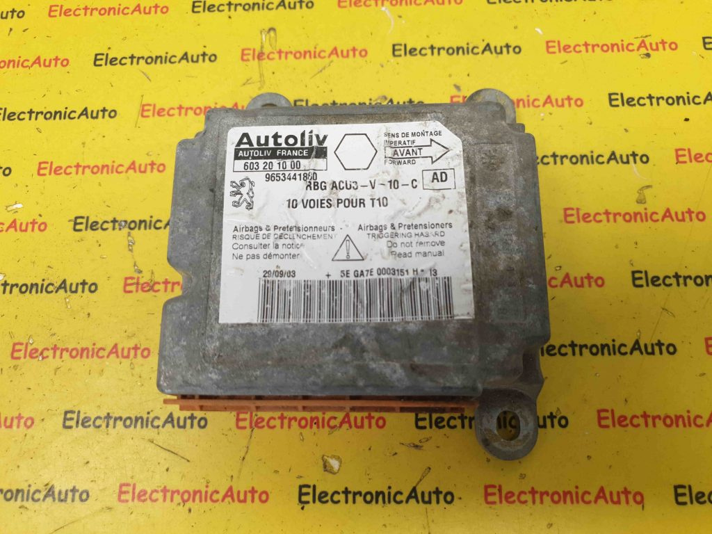Calculator Airbag Peugeot 206 1,4HDi, 9653441880, 603201000
