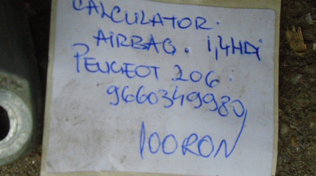 Calculator airbag peugeot 206 1.4hdi cod 9660349980