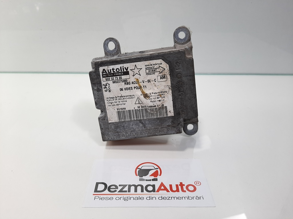 Calculator airbag, Peugeot 206 SW [Fabr 2002-2007] 9652275980