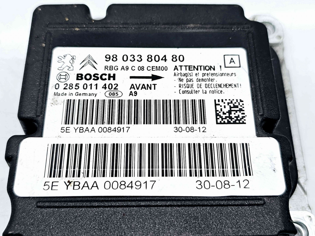 Calculator airbag Peugeot 208 [Fabr 2012-2024] 9803380480 1.4 HDI DV4C 50KW / 68CP