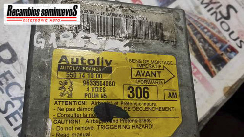 Calculator AIRBAG PEUGEOT 306 550 74 10 00 / 550741000 / 96 335 040 80 / 9633504080550 74 10 00 / 55...