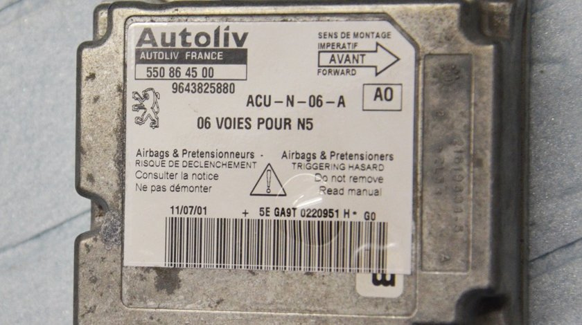 Calculator airbag Peugeot 306 / 550864500