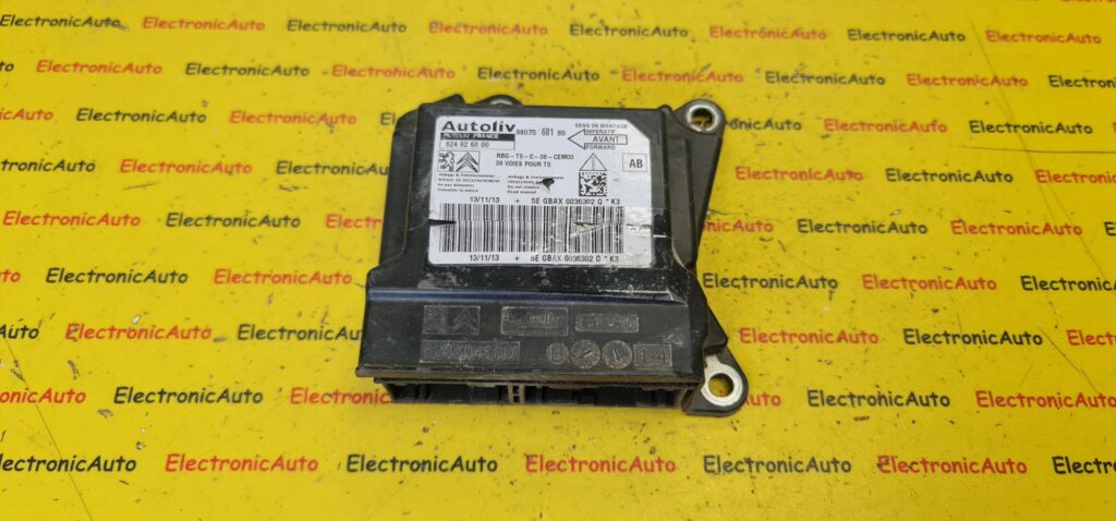 Calculator Airbag Peugeot 308, 9807568180, 624926000,