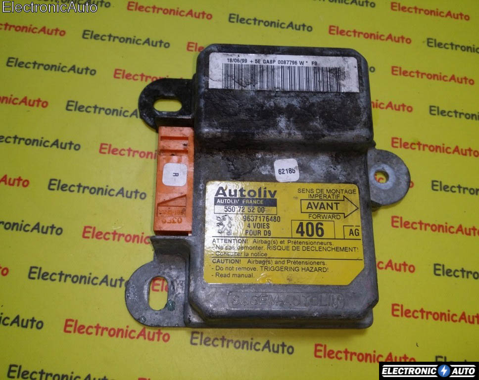 Calculator airbag Peugeot 406 550725200 9637176480
