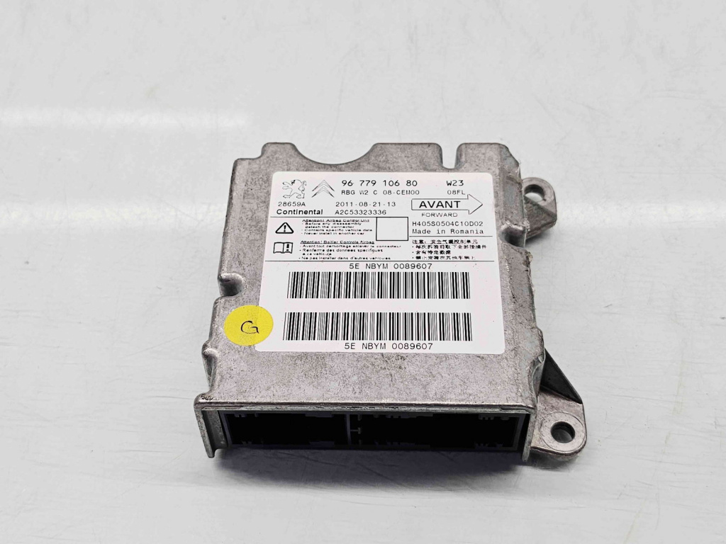 Calculator airbag Peugeot 508 Break GT [Fabr 2010-2018] 9677910680 2.2 HDI 4HL 150KW / 204CP