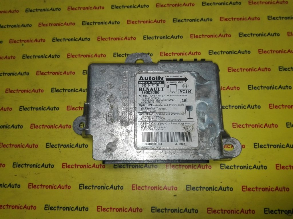 Calculator airbag Renault 8200280996, 603047700