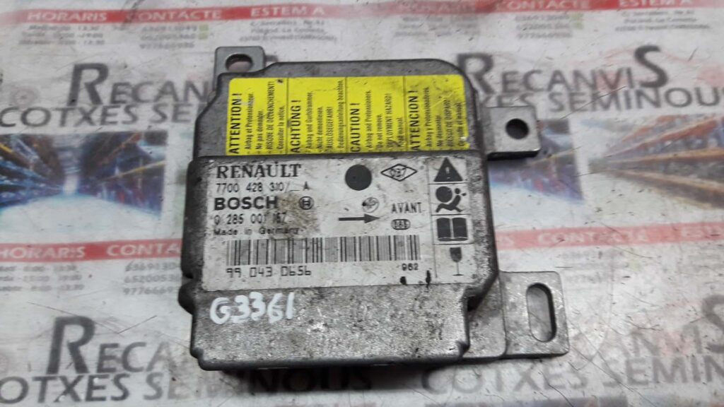 Calculator AIRBAG RENAULT CLIO 0 285 001 157 / 0285001157 / 7700 528 310 A / 7700528310A0 285 001 157 / 0285001157 / 7700 528 310 A / 7700528310A