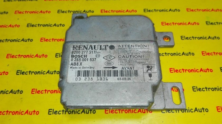 Calculator airbag Renault Clio 0285001537, 8200277317